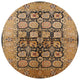 Ahgly Company Indoor Round Mid-Century Modern Area Rugs, 5' Round