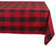 DII Red Buffalo Check Tablecloth
