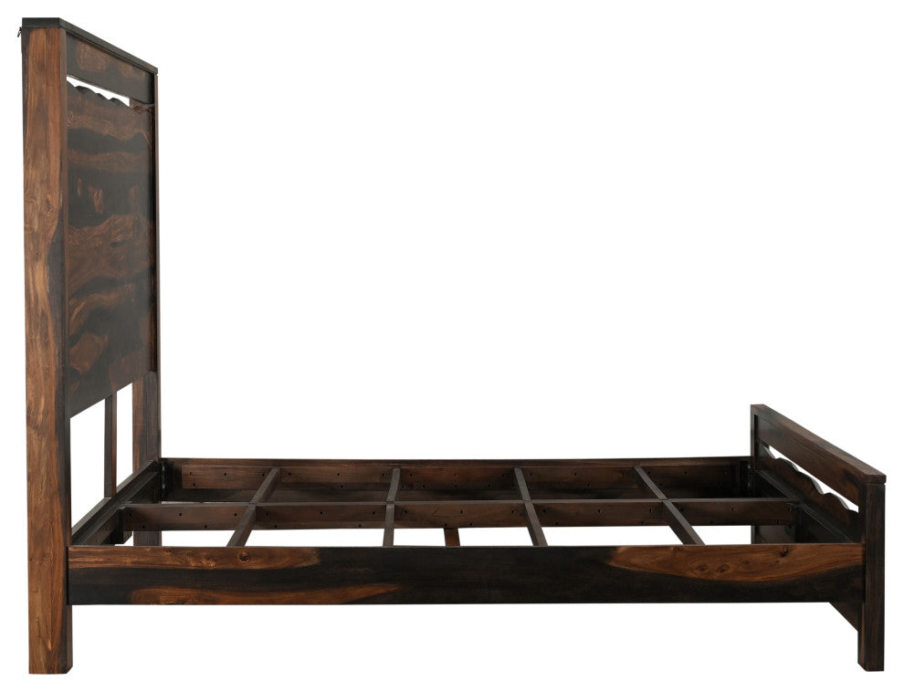 Aubrey Live Edge Wood Panel Bed, King