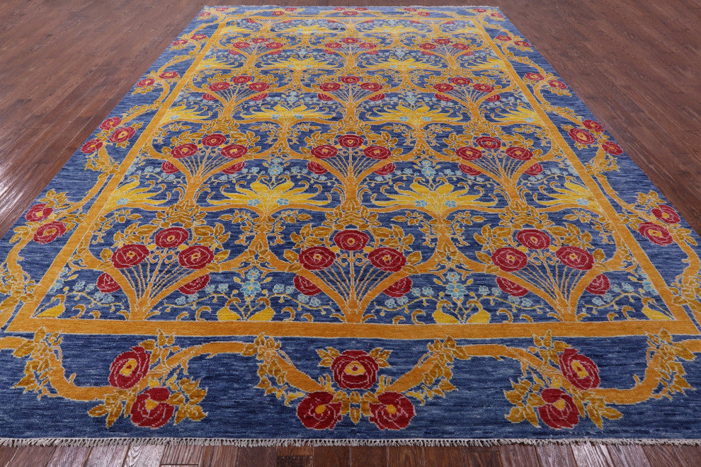 William Morris Handmade Wool Rug 12' 1" X 15' 2" - Q13355