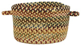 Bangor Braided Basket, Amber, 20"x20"x12"