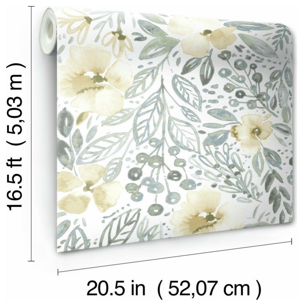 Clara Jean April Showers Peel & Stick Wallpaper