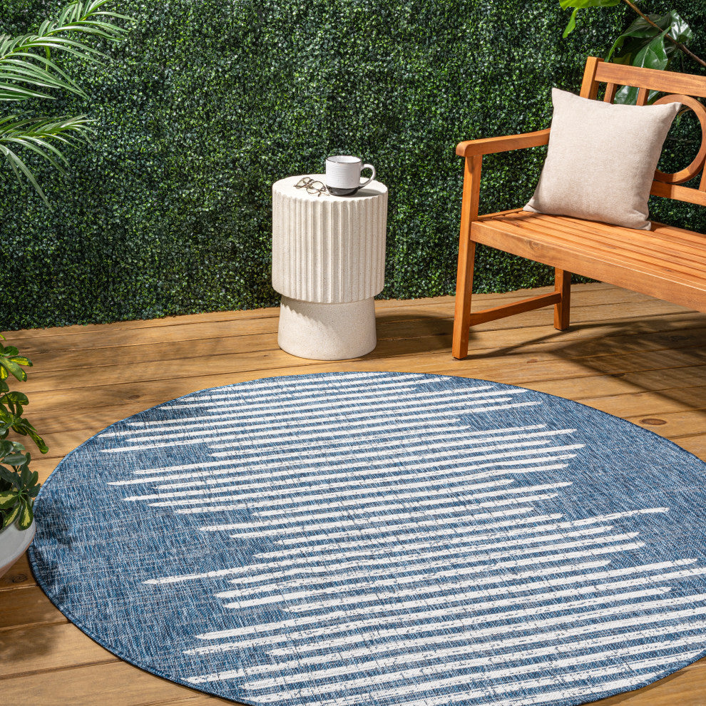 Zolak Berber Stripe Geometric Indoor/Outdoor Area Rug