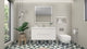 Belli 48" Wall Mounted Single Bathroom Vanity Set, Glossy White, Glossy White Top