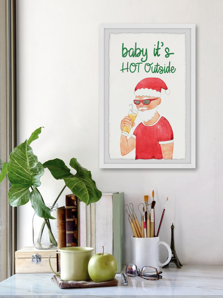 "Drink a Cold Lemonade" Framed Painting Print, 12x18