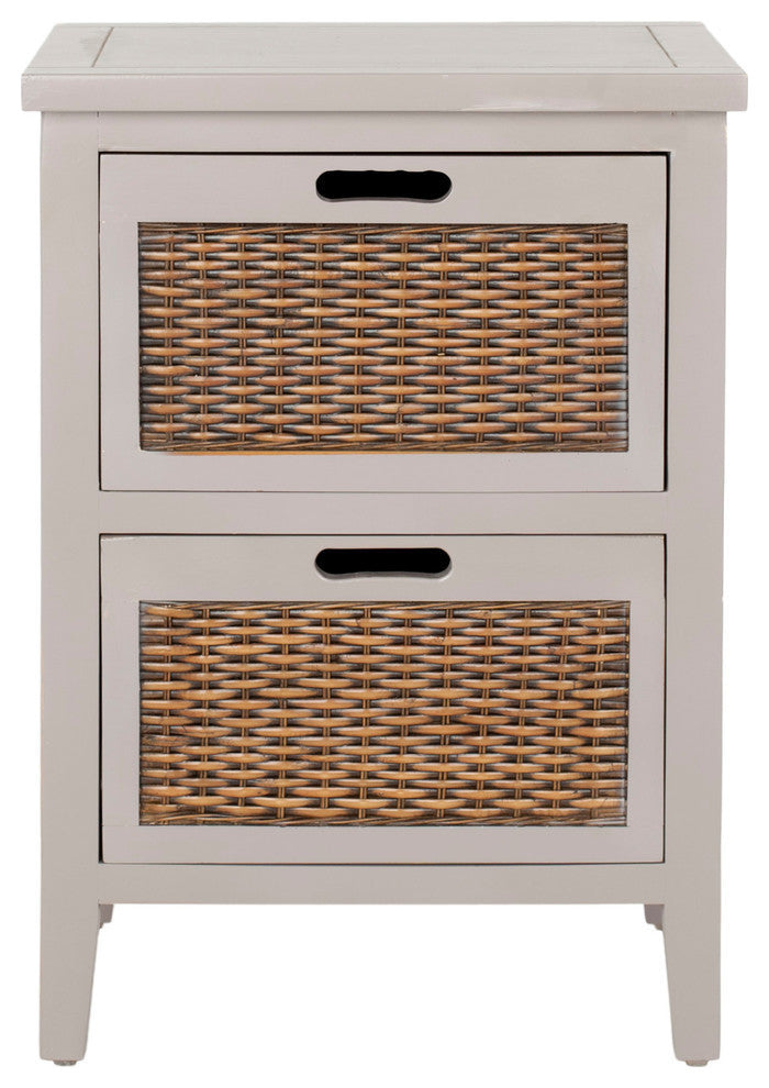Safavieh Jonah 2-Drawer End Table, Quartz Gray