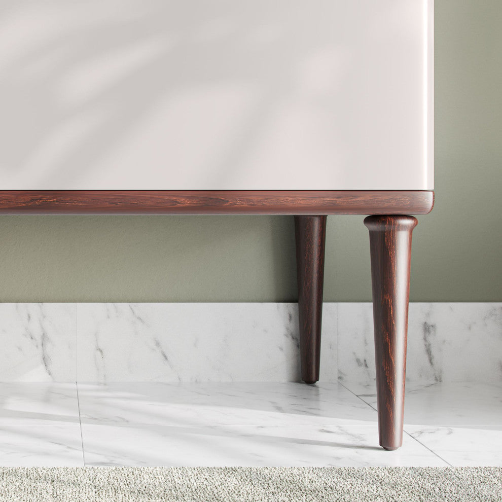 Rhonda Bath Vanity, Beige, 48", Single Sink, Freestanding