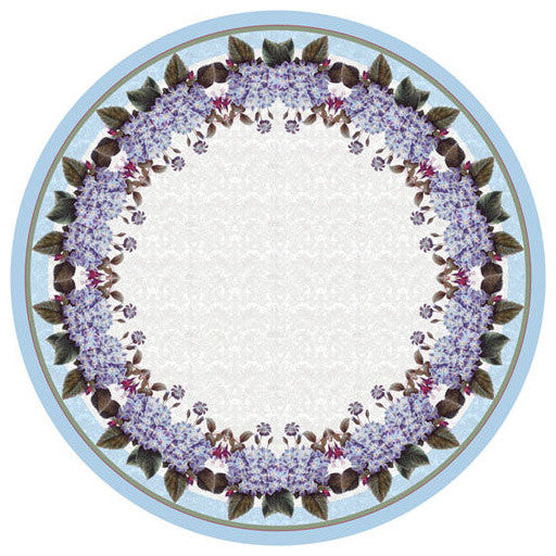Betsy Drake Hydrangea Round Table cloth 68 Inch