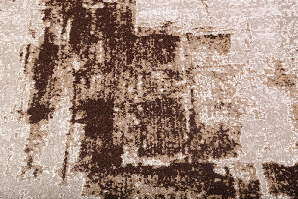 Agra Modern Turkish Distressed Oriental Area Rug, Beige, 8'0"X10'0"