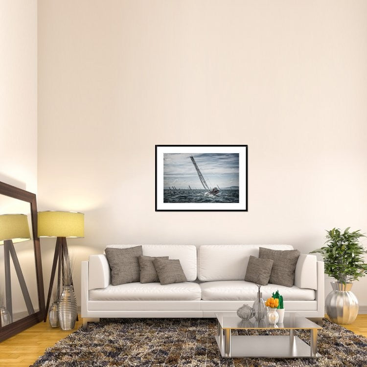 "Le Retour" Framed Digital Print by Jose Fangueiro, 44x32"