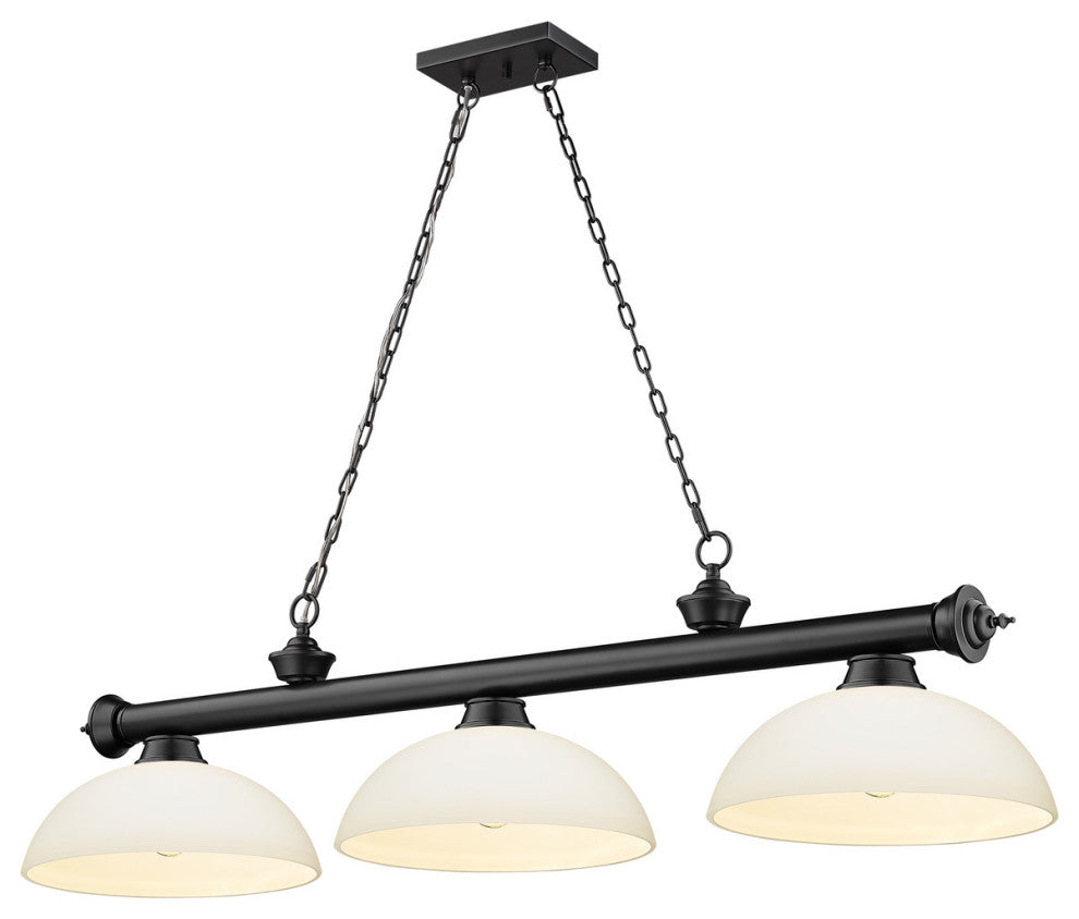 Zlite 2306-3MB-DMO14 3-Light Billiard, Matte Opal