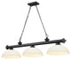 Zlite 2306-3MB-DMO14 3-Light Billiard, Matte Opal