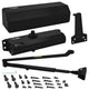 Nuk3y 9000 Series Grade 1 Heavy Duty Door Closer Size 1-6, ADA, UL Listed, Matte Black