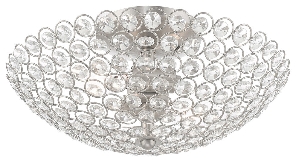 Livex Lighting Brushed Nickel 2-Light Ceiling Mount