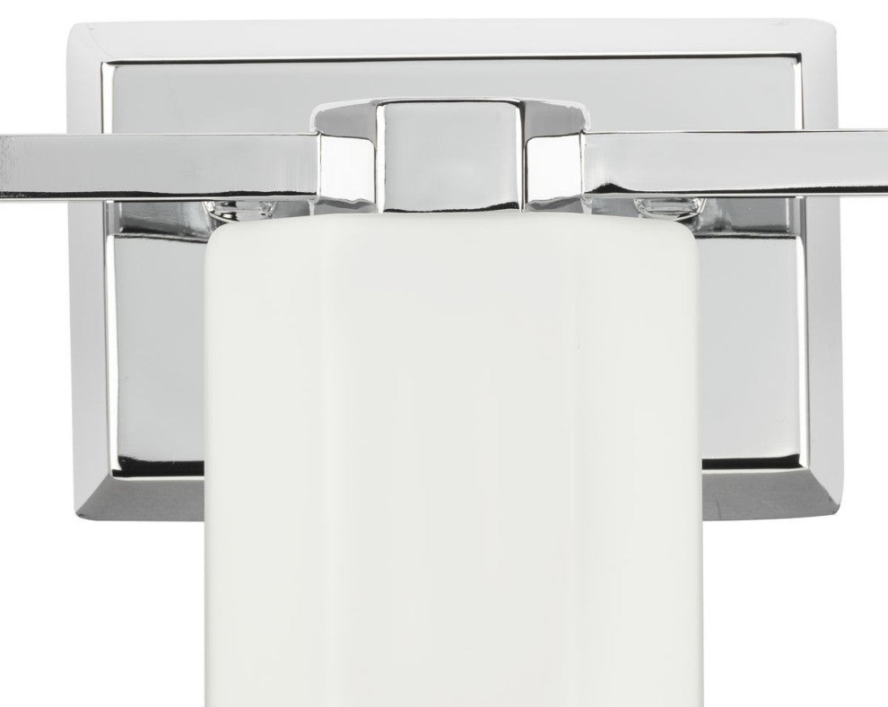 Estrada Collection 3-Light Contemporary Bath and Vanity Light, Polished Chrome