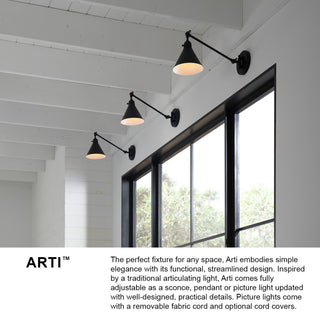 Hinkley Arti 10.25" Small Articulating Single Light Sconce, Heritage Brass