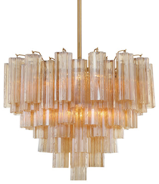 Crystorama Lighting Group ADD-312-AM Addis 12 Light 27"W - Aged Brass