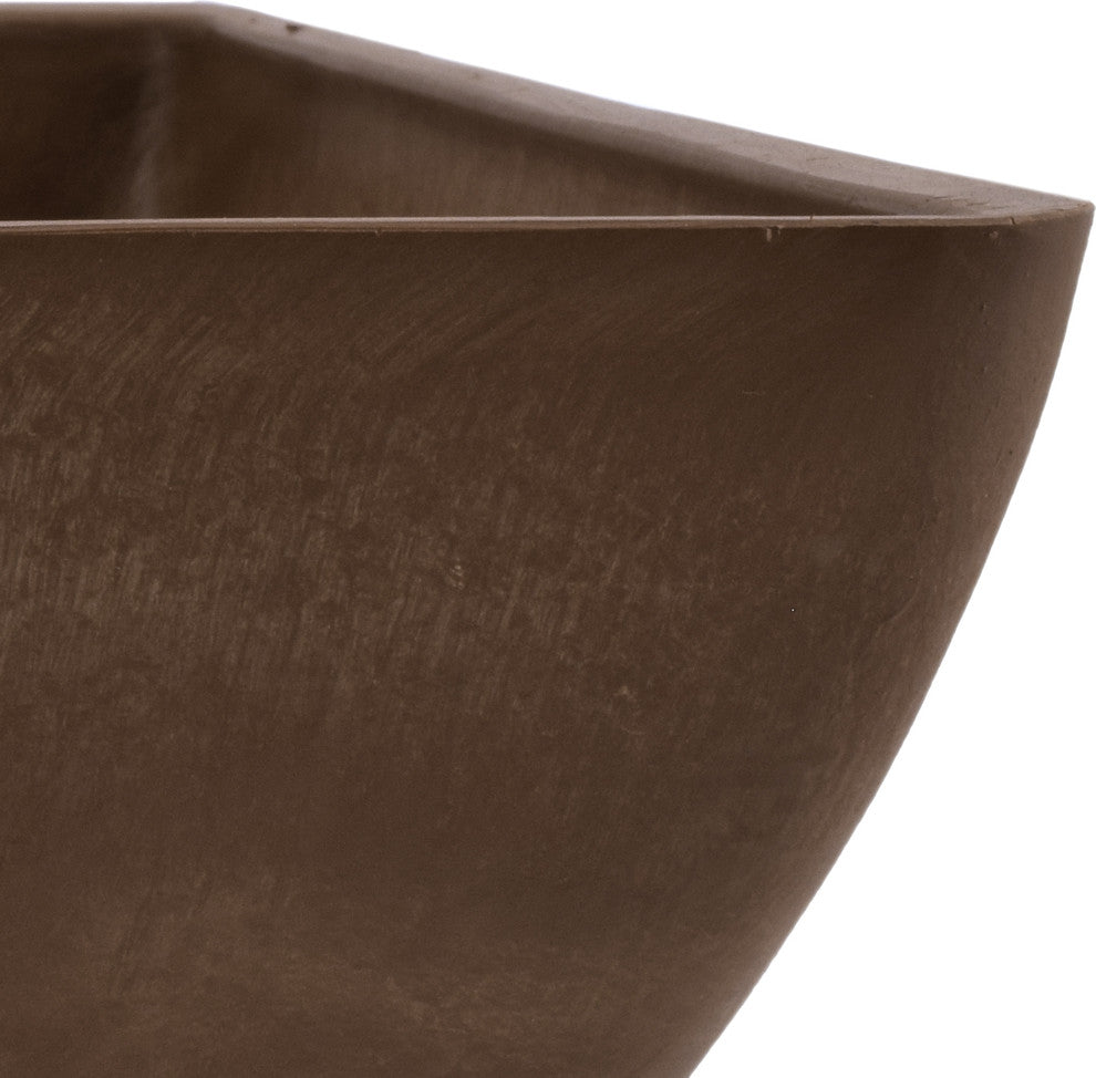 Simplicity Square Pot, Chocolate, Small