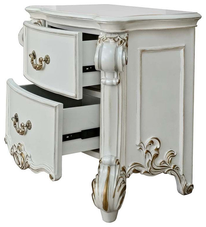 Acme Vendom Nightstand Antique Pearl Finish
