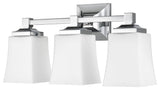 Brighton Vanity Wall Sconce 3 Light, Polished Chrome