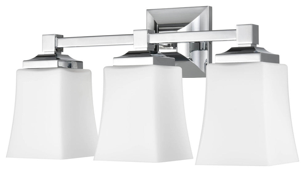 Brighton Vanity Wall Sconce 3 Light, Polished Chrome