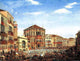 Giuseppe Borsato Napoleon I Presiding over a Regatta in Venice Wrapped Canvas