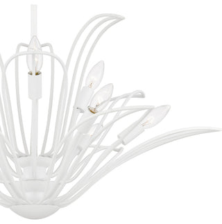 Quoizel TLH5032 Tallulah 9 Light 32"W Waterfall Chandelier - Sand White