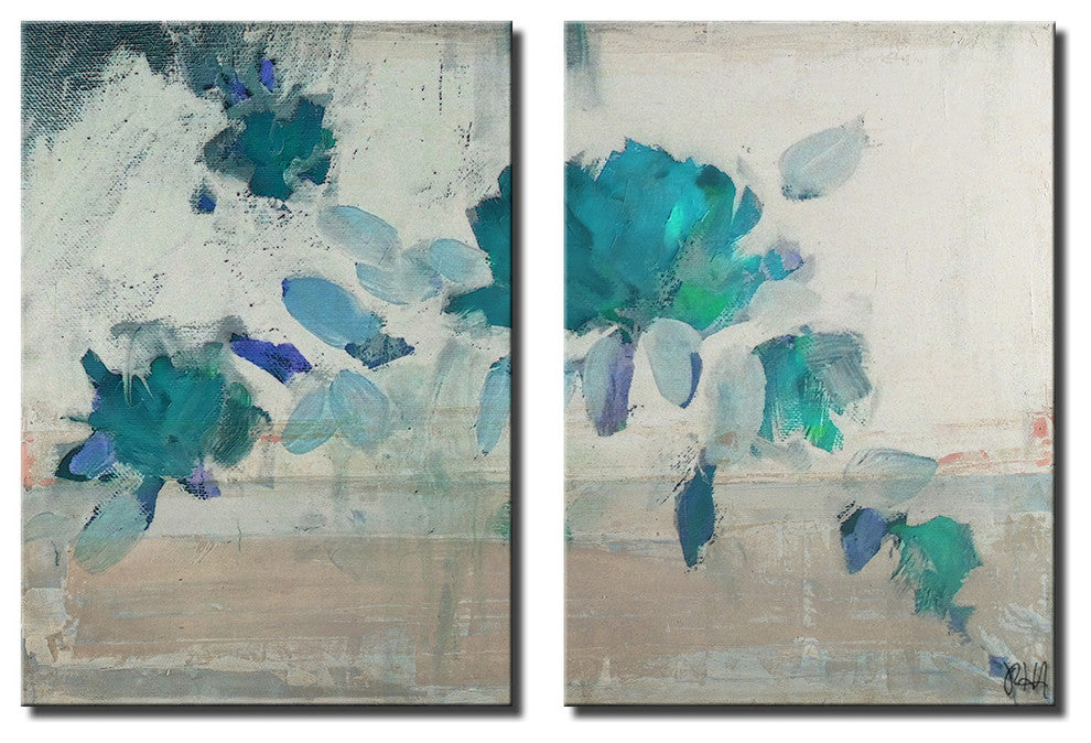 Ready2Hangart 'Painted Petals Iv-B' 3-Piece Canvas Wall Art Set
