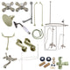 Clawfoot Tub Faucet Package, Brushed Nickel