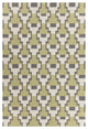 Avon Contemporary Area Rug, Green and Gray, 5'x7'6"
