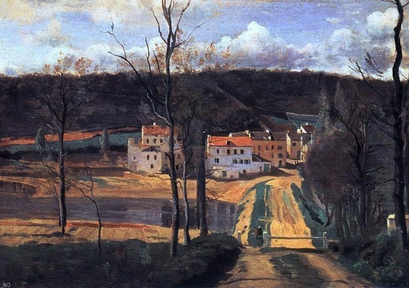 Jean-Baptiste-Camille Corot Ville d'Avray Wrapped Canvas
