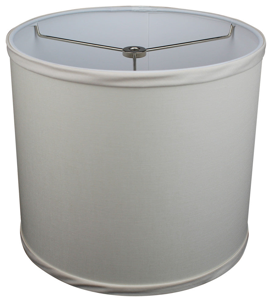 Fenchel Shades 10"x10"x9" Spider Attachment Drum Lamp Shade, Linen Ivory