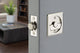 Emtek Privacy Pocket Door Lock With Polished Chrome Finish