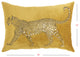Bold Golden Leopard Lumbar Pillow