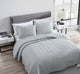 The Nesting Company Willow 3 Piece Quilt and Pillow Sham Set - King - Gray