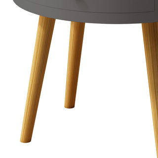 Gewnee Drawer Bedside Table Bedside Table Sofa Side Coffee Table, Gray