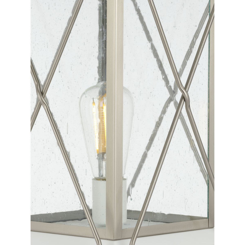 Barlowe Collection Stainless Steel 1-Light Post Lantern