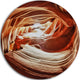 Antelope Canyon Arch, Landscape Photo Round Wall Art, 11"