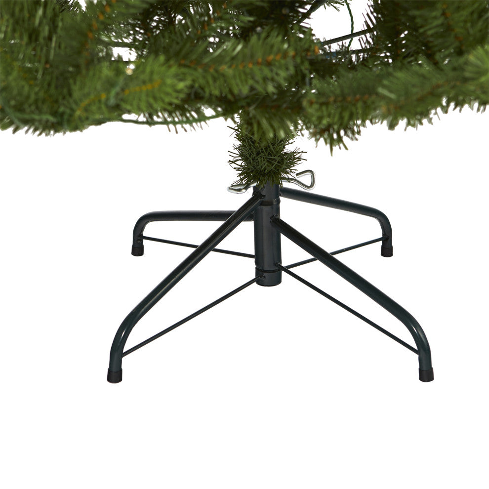 6' New Haven Spruce Natural Look Artificial Christmas Tree With 350 LED Lights