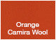Eiffel Tower Dining Chair, White Brushed Base, Orange Camira Wool