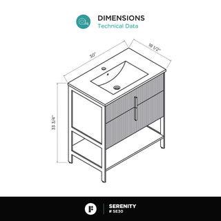 Fine Fixtures Serenity Modern bathroom vanity
