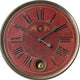 Uttermost Regency Villa Tesio 23" Red Wall Clock