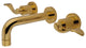 Kingston Brass KS8122DFL 2-Handle Wall Mount Bathroom Faucet, Polished Brass