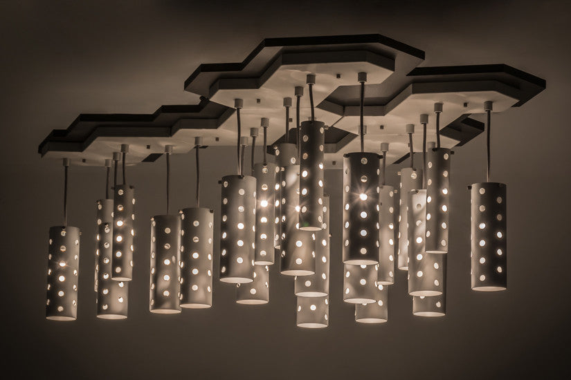 57.5 Long Emmentaler 25 Light Oblong Pendant