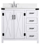 Elegant Decor Grant Bathroom Vanity White