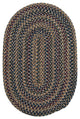 Colonial Mills Twilight TL50 Federal Blue Traditional Area Rug, Oval 2'x12'