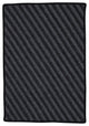 Colonial Mills Blue Hill BI11 Black Contemporary Area Rug, Rectangular 6'x9'