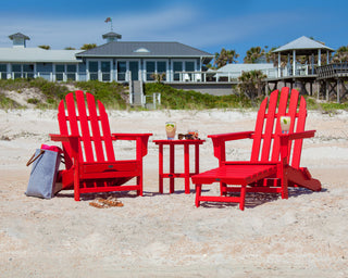 Cape Cod 3-Piece Ultimate Adirondack Set, Sunset Red