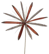 Vickerman 24" Papyrus, 20" Flower, Set of 3, Chocolate
