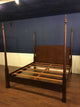 King Size Mahogany Pencil Post Bed by Leighton Hall